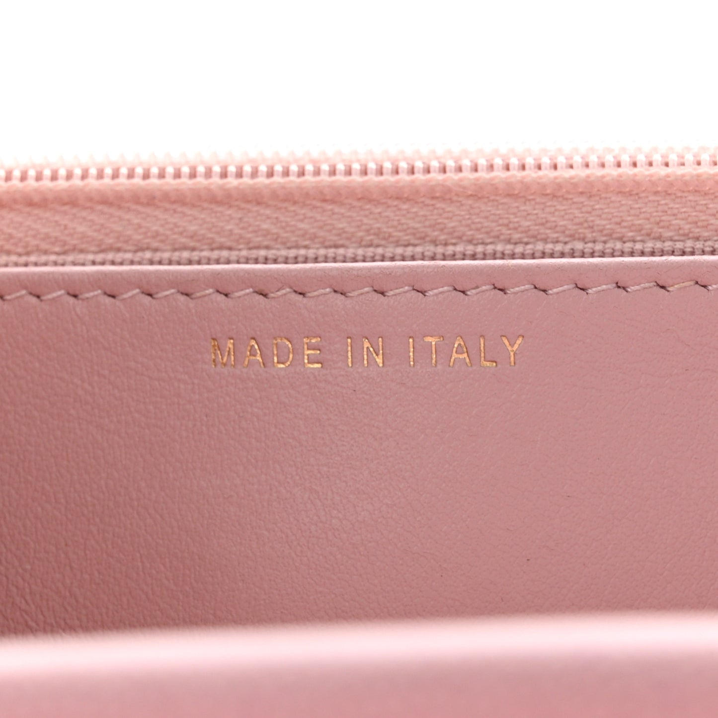 Caviar Quilted Studded CC Wallet on Chain WOC Light Pink