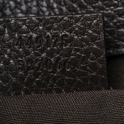 Gucci Monogram Dollar Calfskin O Drawstring Backpack Beige Ebony Testa di Moro Dark Chocolate 8 of 17