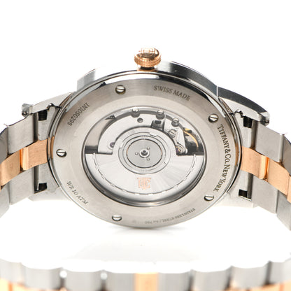 Tiffany Stainless Steel 18K Rose Gold 40mm CT60 3-Hand Automatic Watch 4 of 5