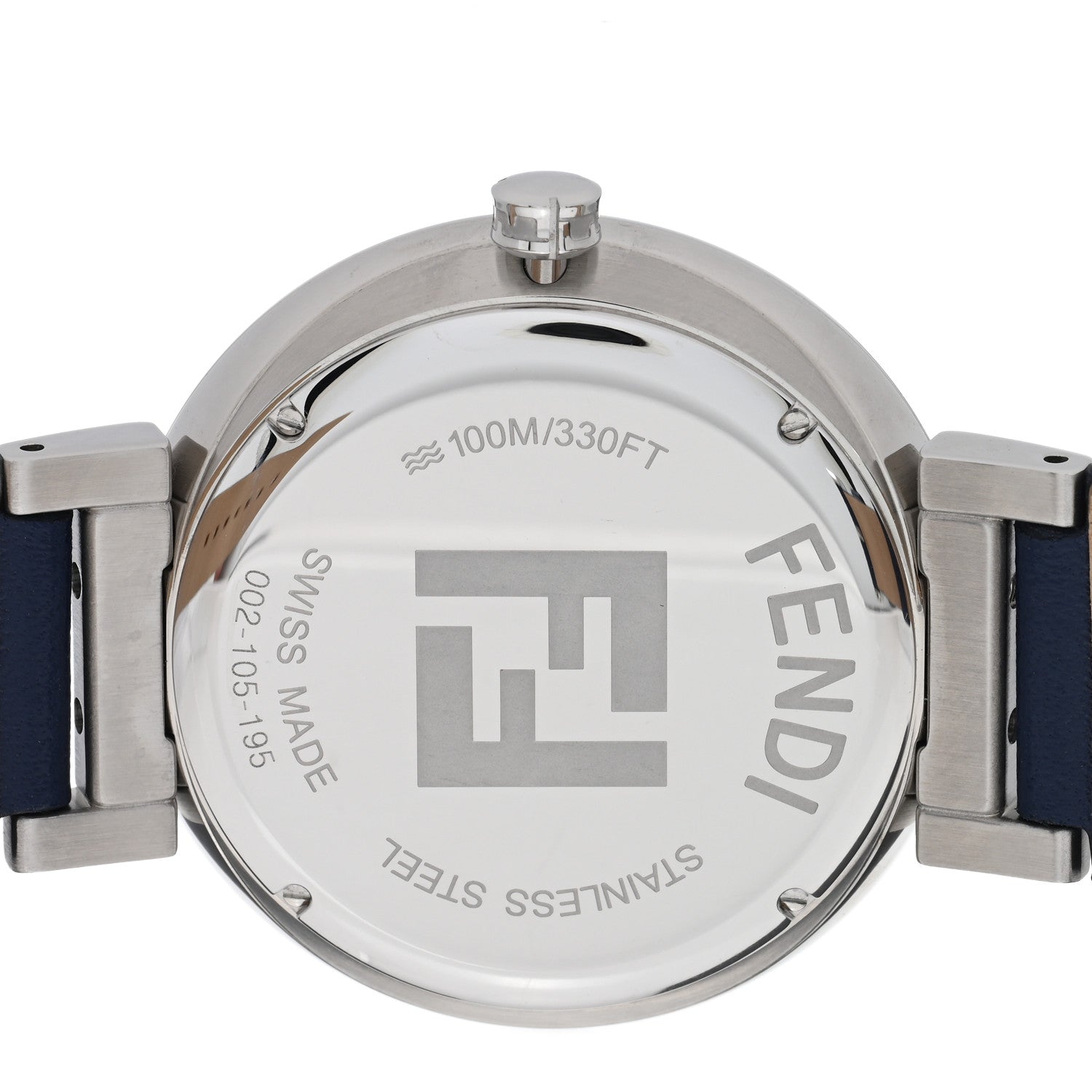 Fendi Stainless Steel Calfskin 39mm Forever Fendi Quartz Watch Blue 4 of 5