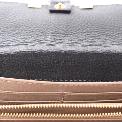 Chloe Calfskin Marcie Continental Flap Wallet Black 8 of 10