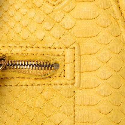 Celine Python Medium Phantom Luggage Yellow 11 of 13