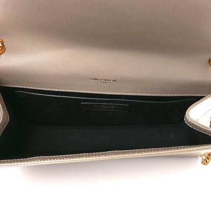 Saint Laurent Grain De Poudre Medium Monogram Kate Satchel Dark Beige 5 of 11