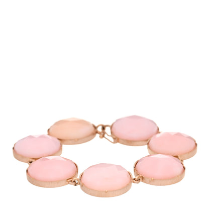Irene Neuwirth 18K Rose Gold Pink Opal Large Classic Link Bracelet 1 of 3