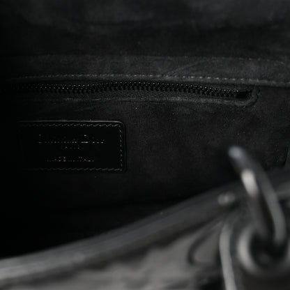 Christian Dior Calfskin Cannage Diamond Small My ABCDior Lady Dior Black 6 of 10