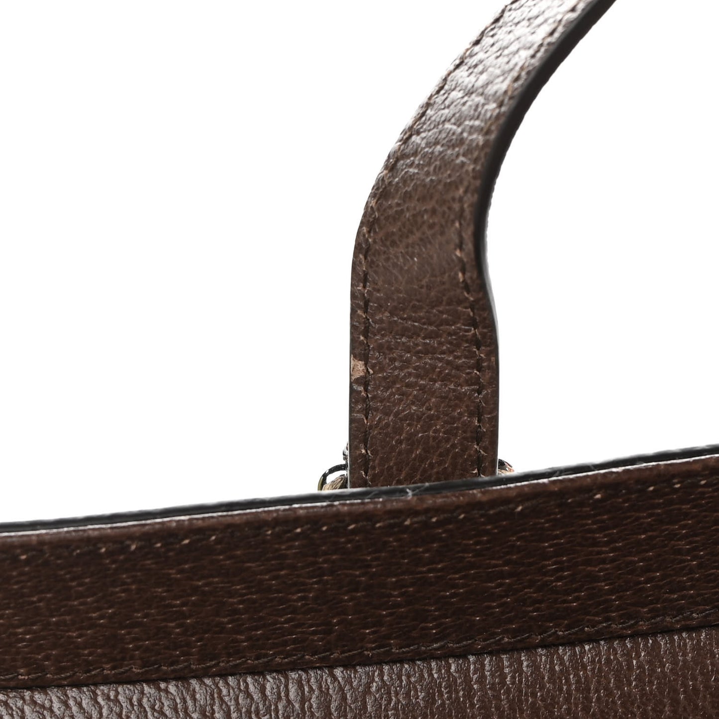 GG Supreme Monogram Textured Dollar Calfskin Small Detail Tote Beige Ebony New Acero