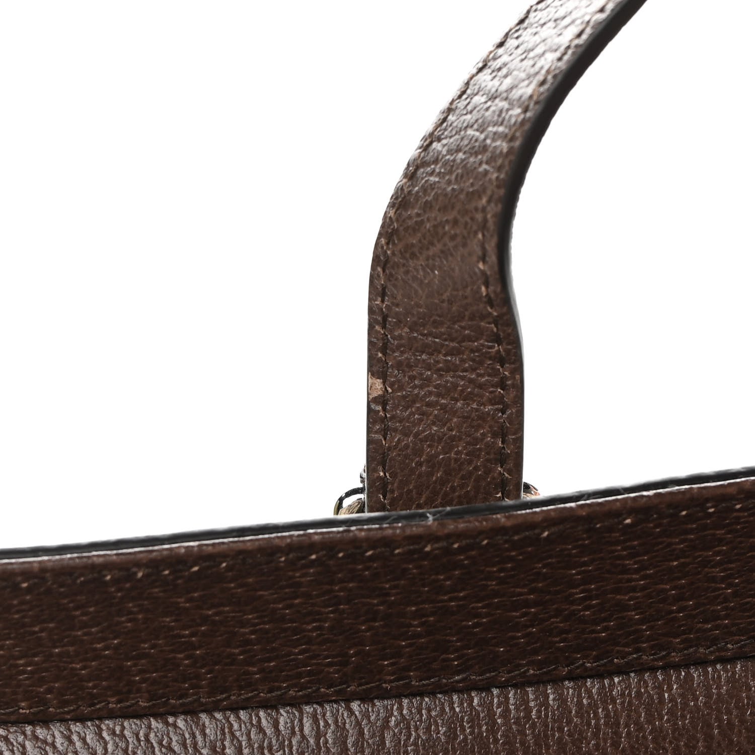 Gucci GG Supreme Monogram Textured Dollar Calfskin Small Detail Tote Beige Ebony New Acero 11 of 16