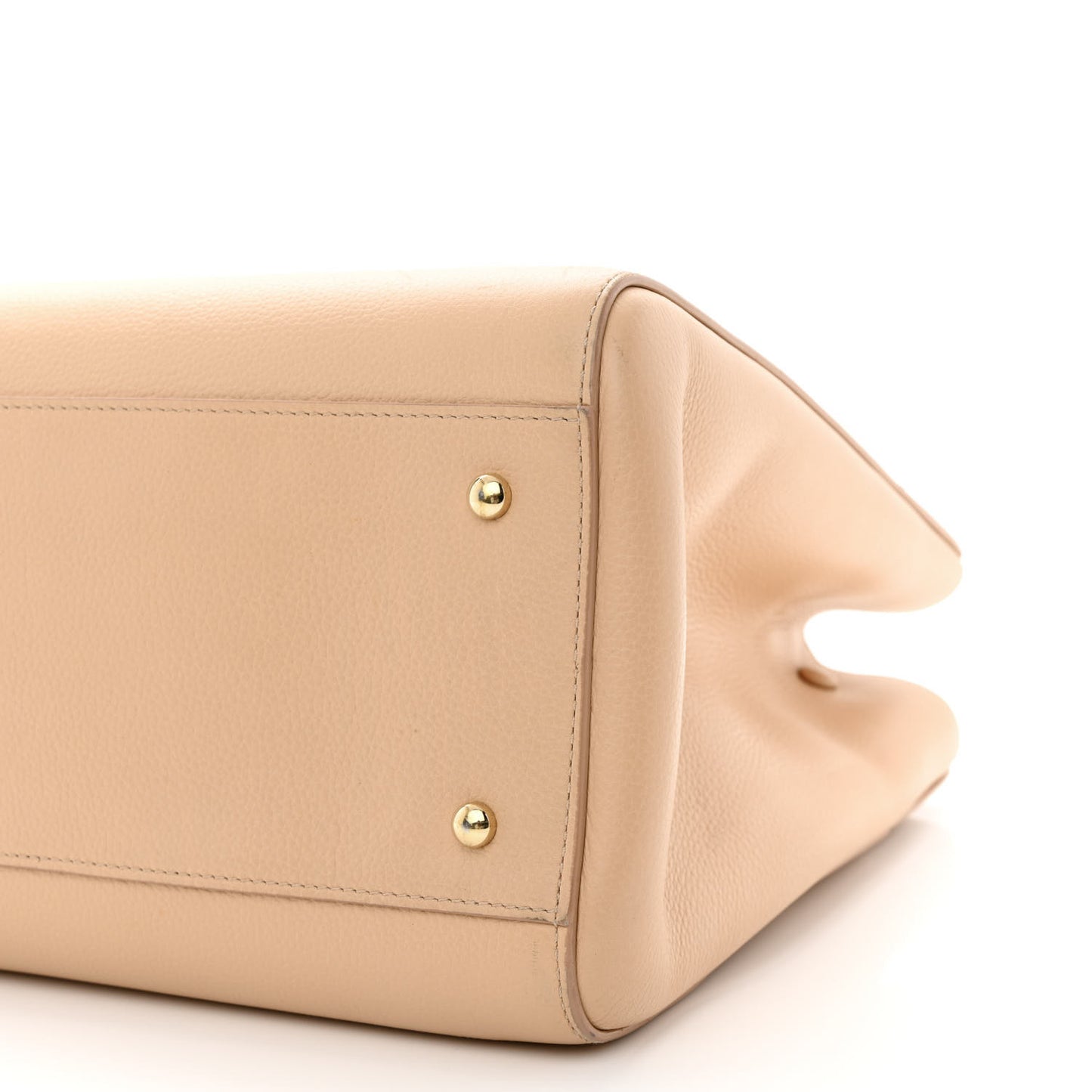 Grained Calfskin Medium Neo Executive Shopper Tote Beige
