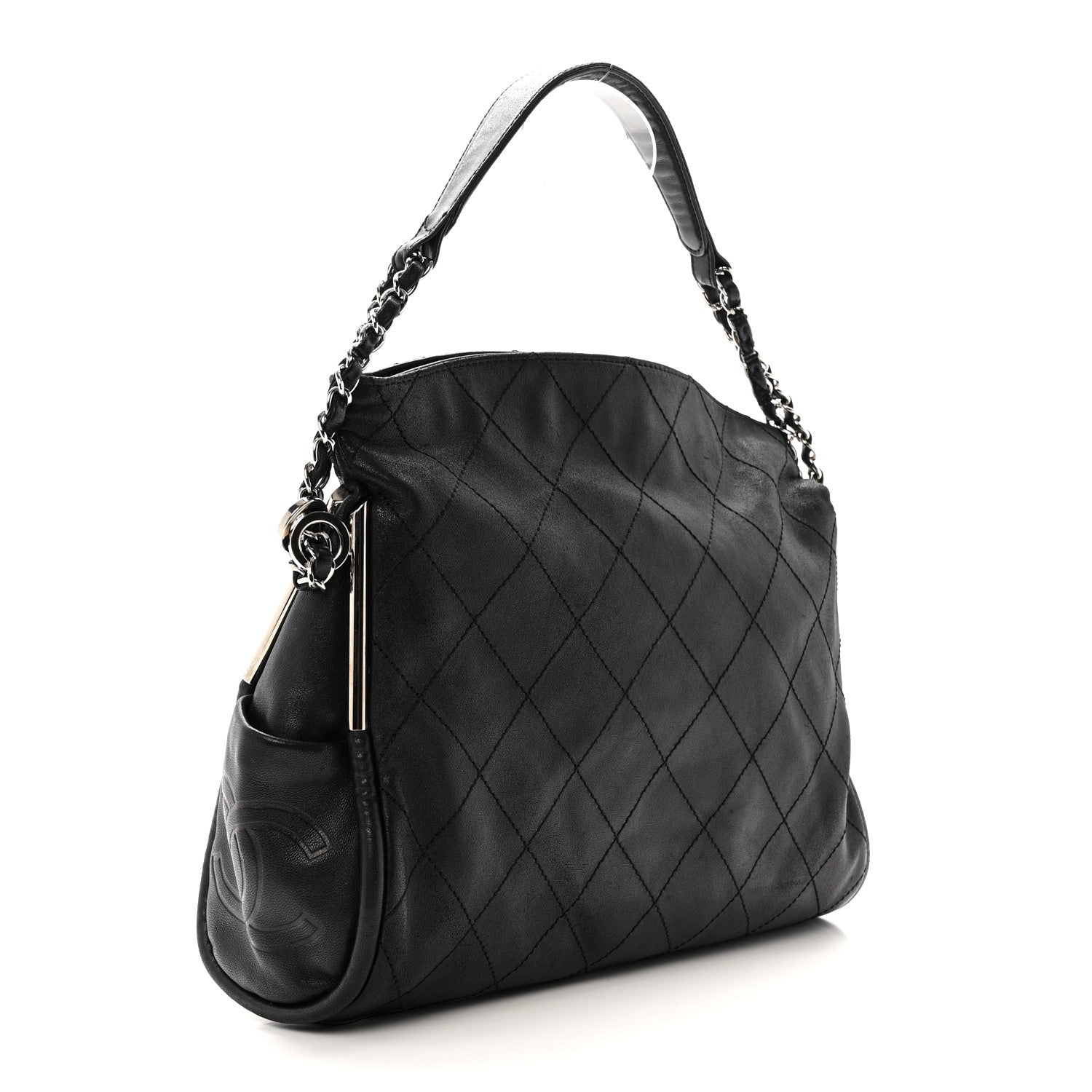 Chanel Lambskin Ultimate Soft Hobo Black 2 of 11