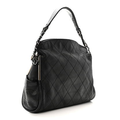 Chanel Lambskin Ultimate Soft Hobo Black 2 of 11
