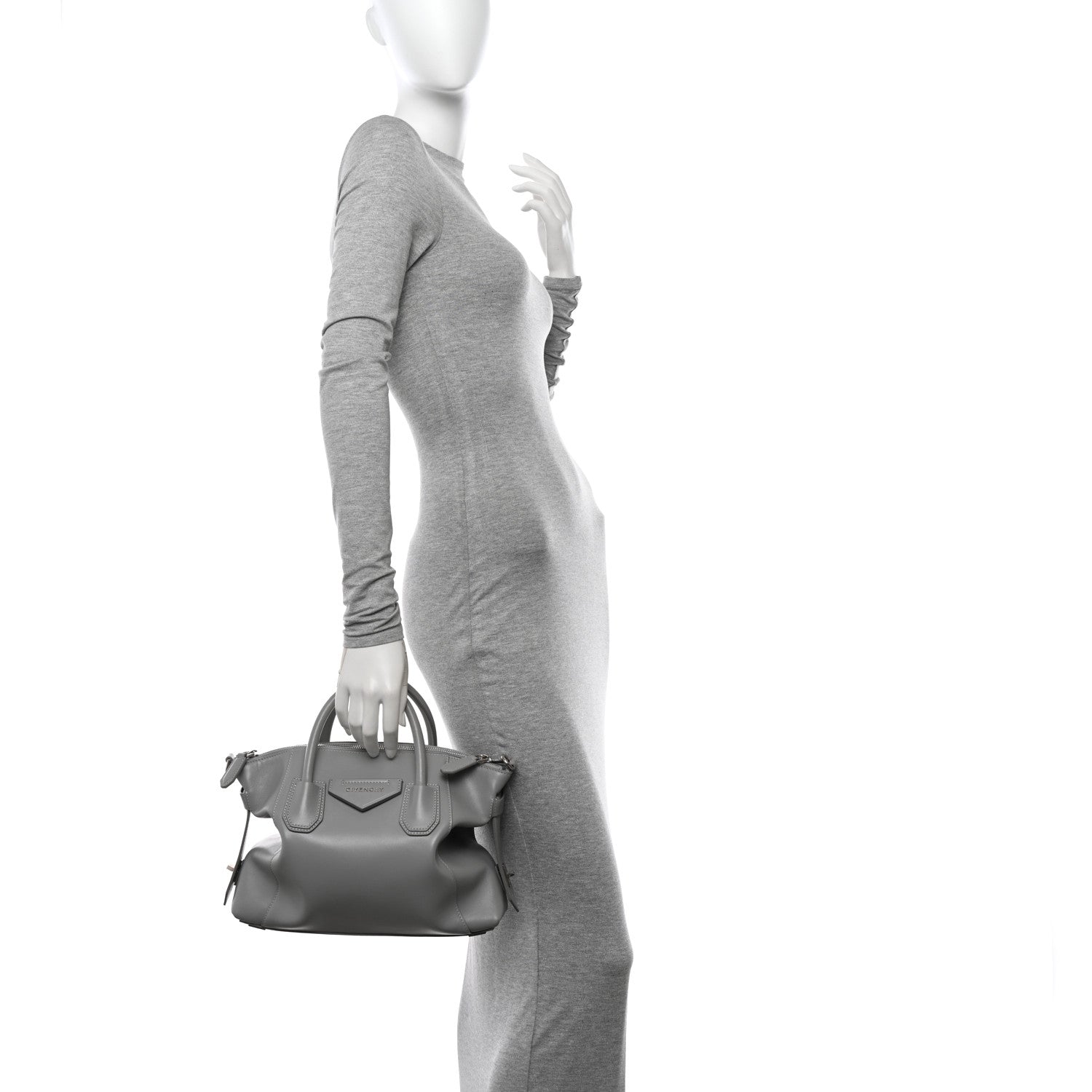 Givenchy Smooth Calfskin Small Soft Antigona Cloud Grey 2 of 11