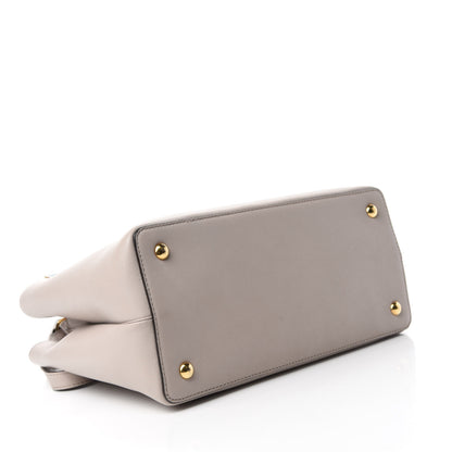 Fendi Vitello Dolce Century Petite 2Jours Tote Grigio Polvere Ciclamino 4 of 9