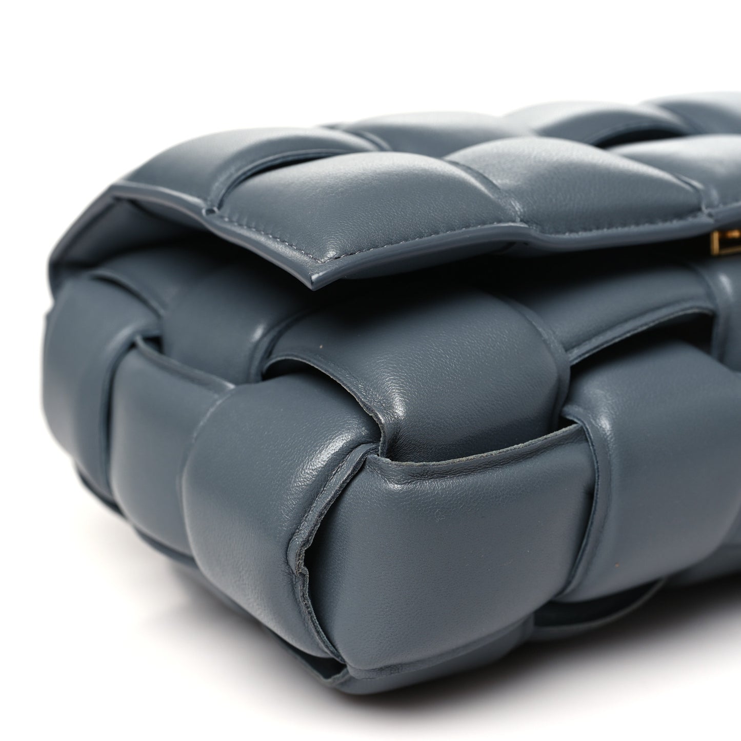 Nappa Maxi Intrecciato Padded Cassette Crossbody Bag Thunder