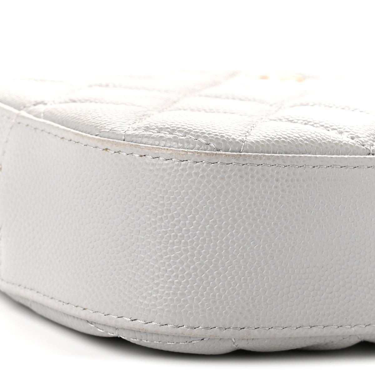 Caviar Quilted Camera Case Grey