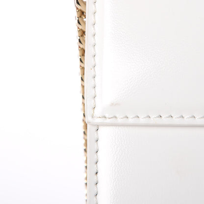 Versace Patent Large Diamante Flap White 12 of 12