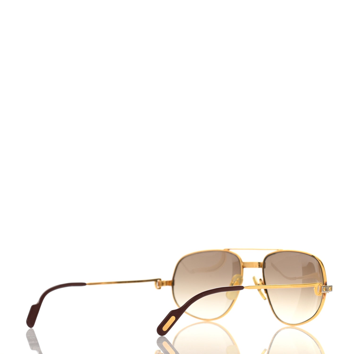 Cartier Vintage Aviator Vendome Santos Sunglasses Gold 4 of 7