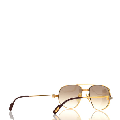 Cartier Vintage Aviator Vendome Santos Sunglasses Gold 4 of 7