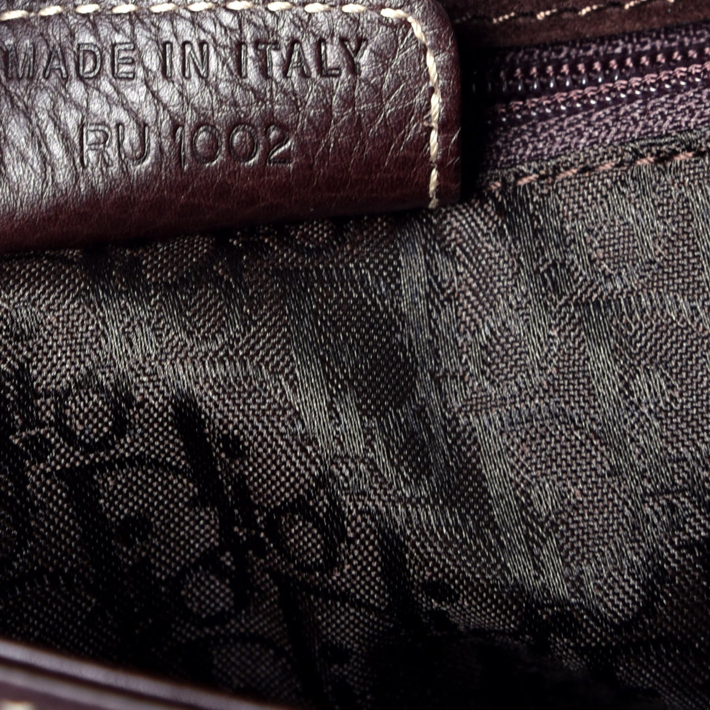 Calfskin Baudrier Saddle Bag Dark Brown