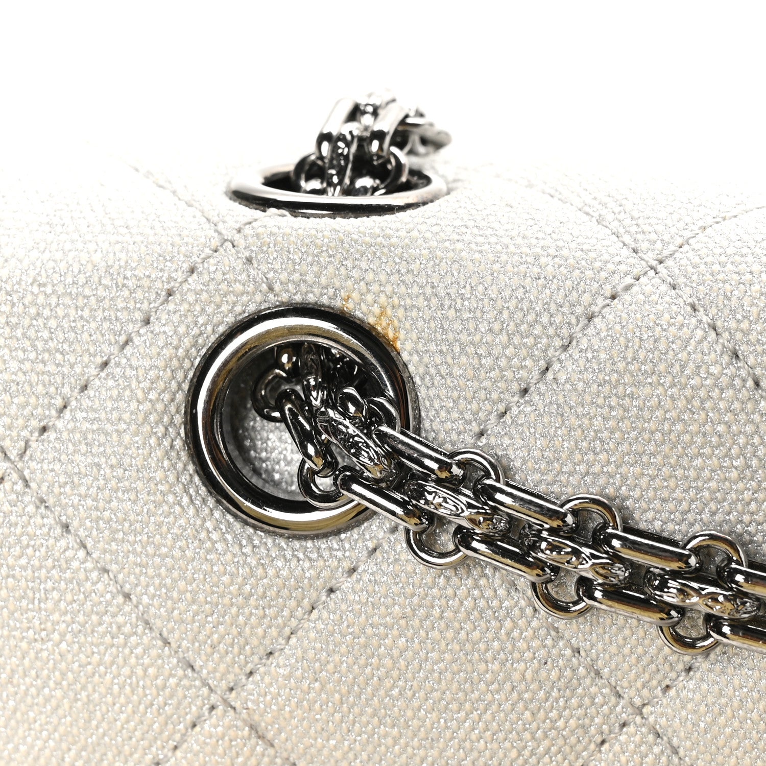 Chanel Metallic Canvas Space Charms 2.55 Reissue 226 Flap Silver 12 of 12