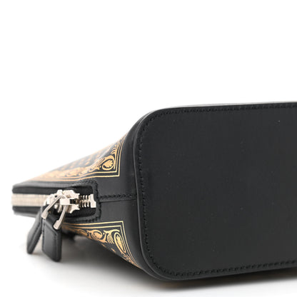Gucci X SEGA Calfskin GUCCY Stars Mini Dome Shoulder Bag Black Gold 9 of 10