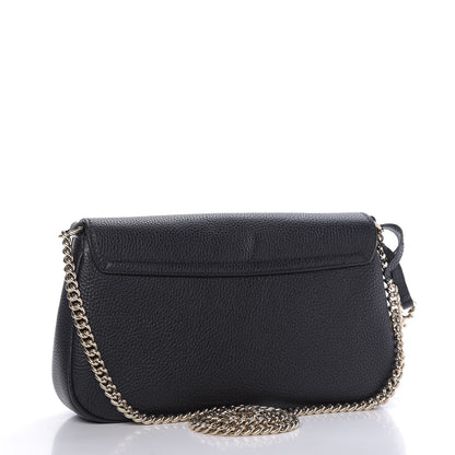 Gucci Pebbled Calfskin Medium Soho Flap Crossbody Black 3 of 9