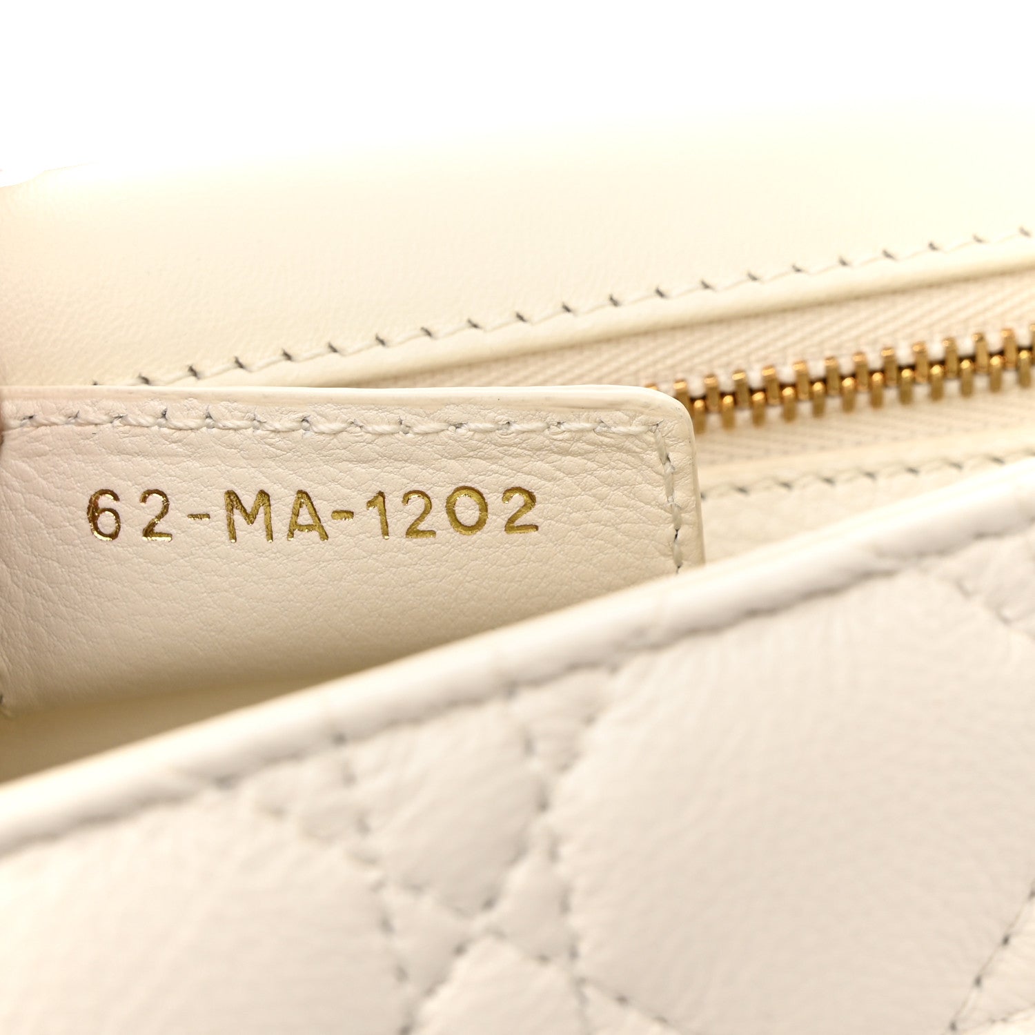 Christian Dior Supple Calfskin Cannage Medium Caro Bag Ivory 7 of 15
