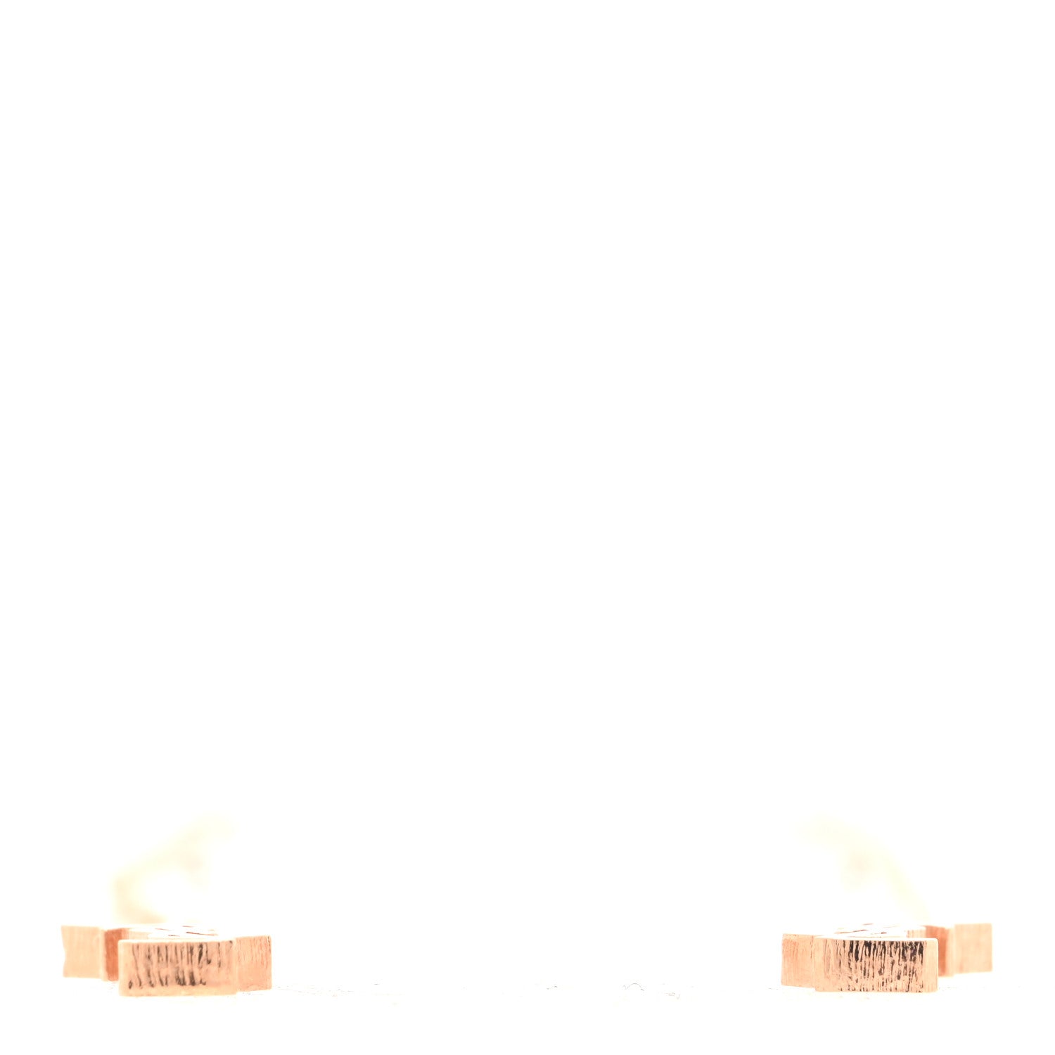Saint Laurent Metal Monogram Pendant Threader Earrings Gold 3 of 3
