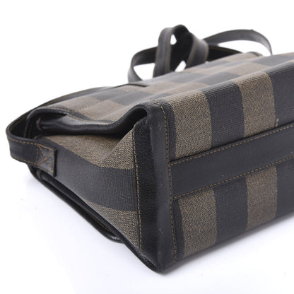 Fendi Calfskin Pequin Spalmati Crossbody Bag Tobacco 7 of 11