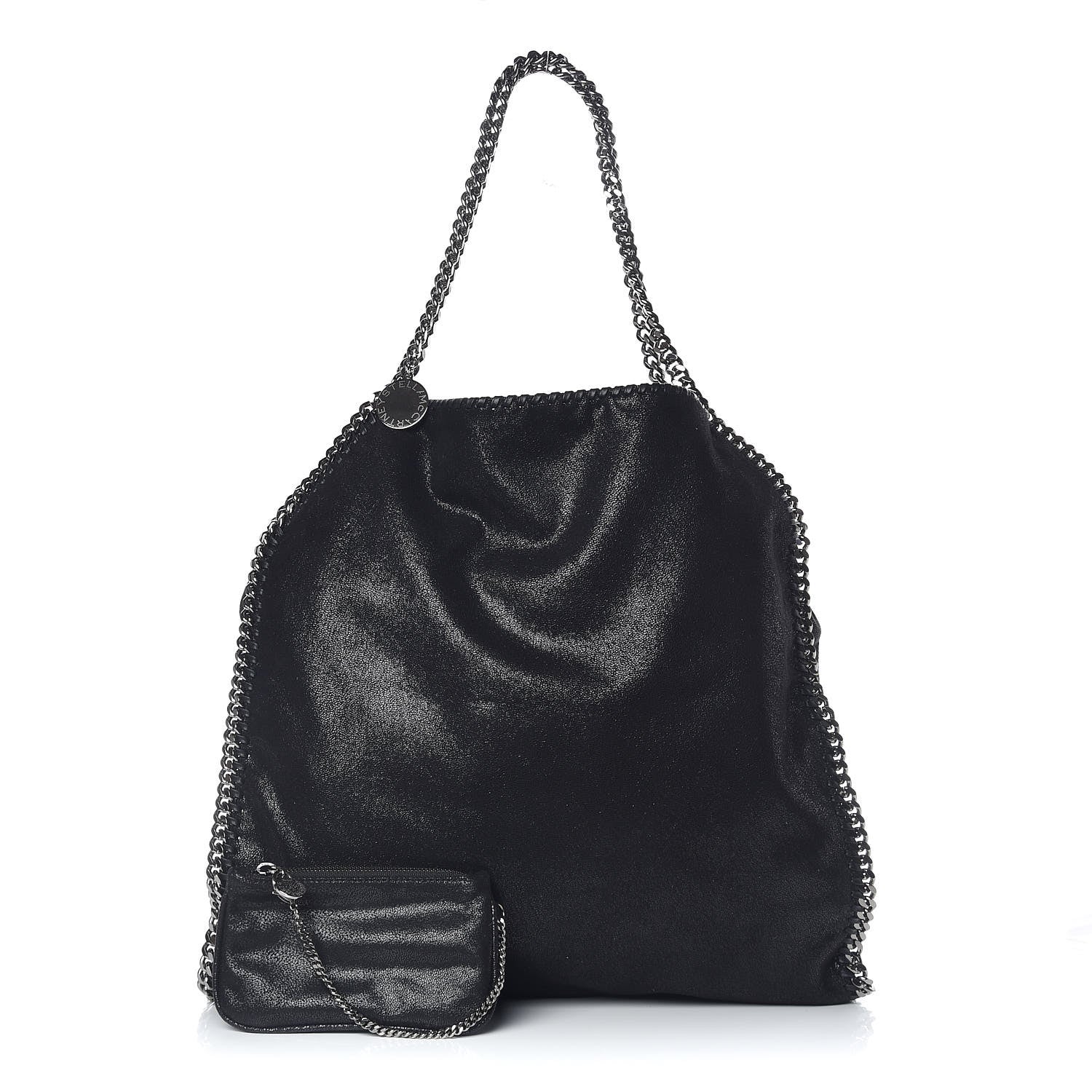 Stella McCartney Shaggy Deer Big Falabella Tote Black 1 of 11