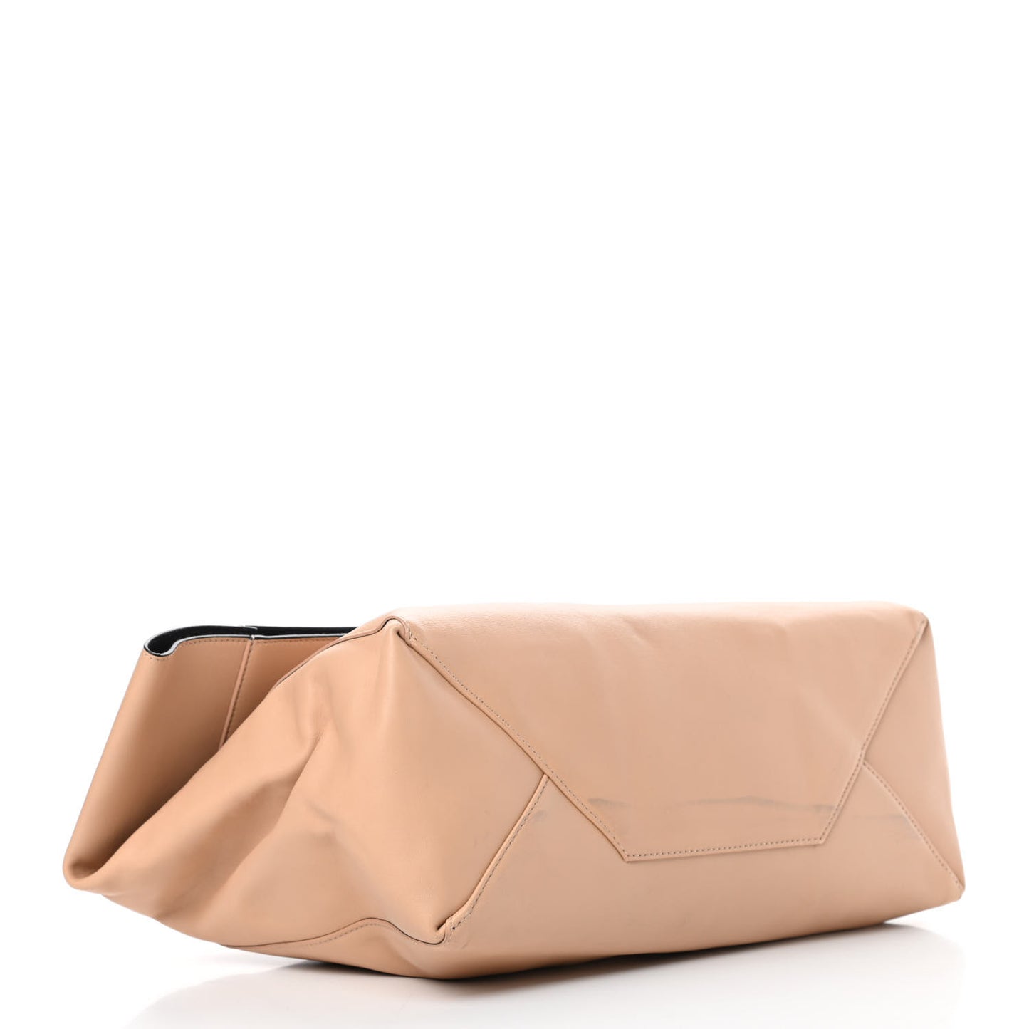 Calfskin Folded Clutch Beige
