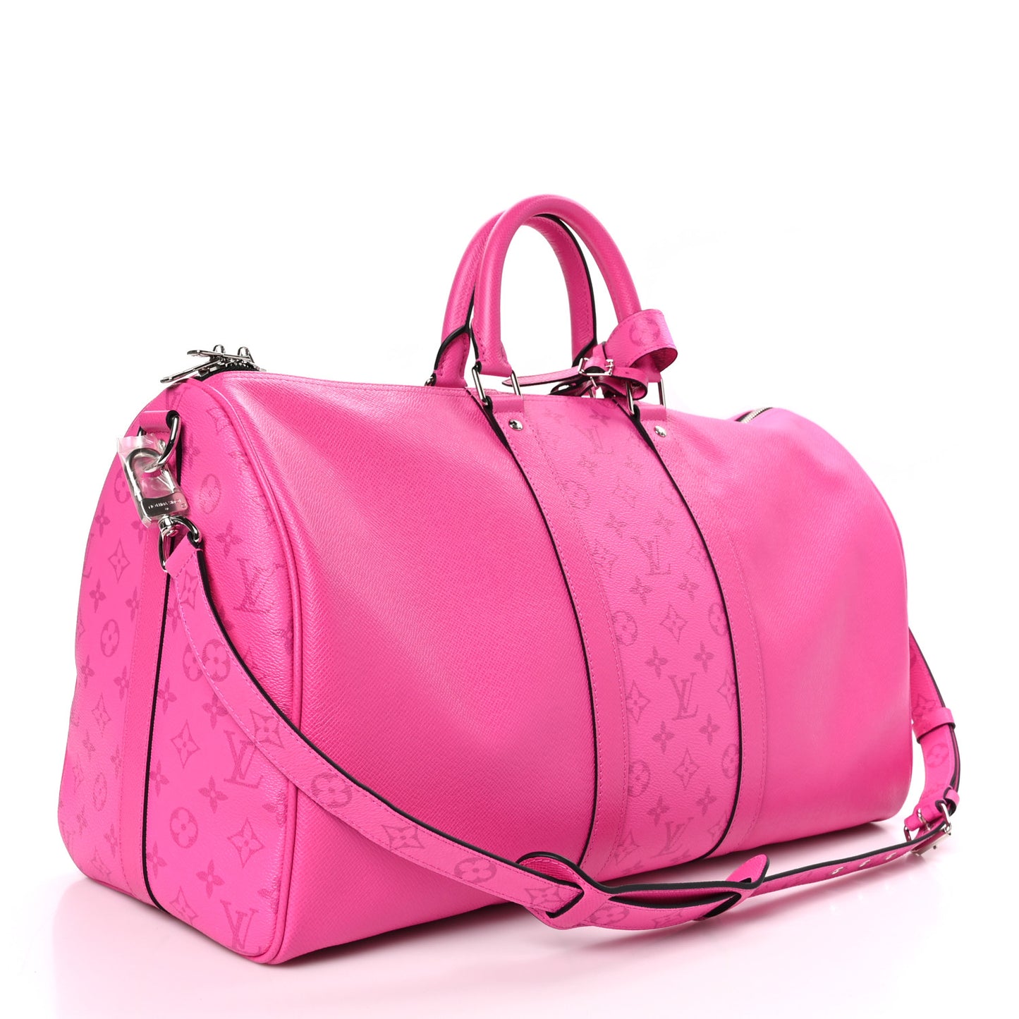 LOUIS VUITTON Taigarama Keepall Bandouliere 50 Fuchsia