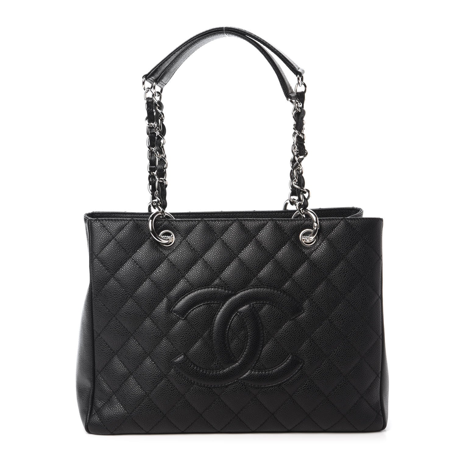 Chanel Caviar Quilted Grand Shopping Tote GST Black 1 of 10