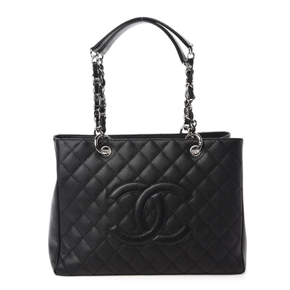 Chanel Caviar Quilted Grand Shopping Tote GST Black 1 of 10