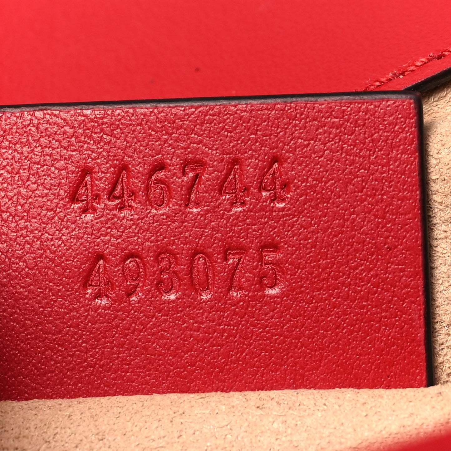 Calfskin Matelasse Mini GG Marmont Shoulder Bag Hibiscus Red