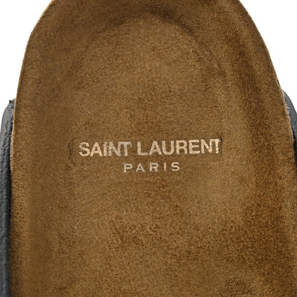 Saint Laurent Calfskin Buckle Jimmy Clog 36.5 Black 7 of 10