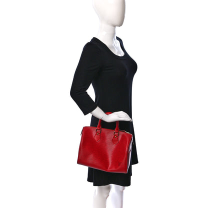 Louis Vuitton Epi Speedy 25 Castillan Red 2 of 11