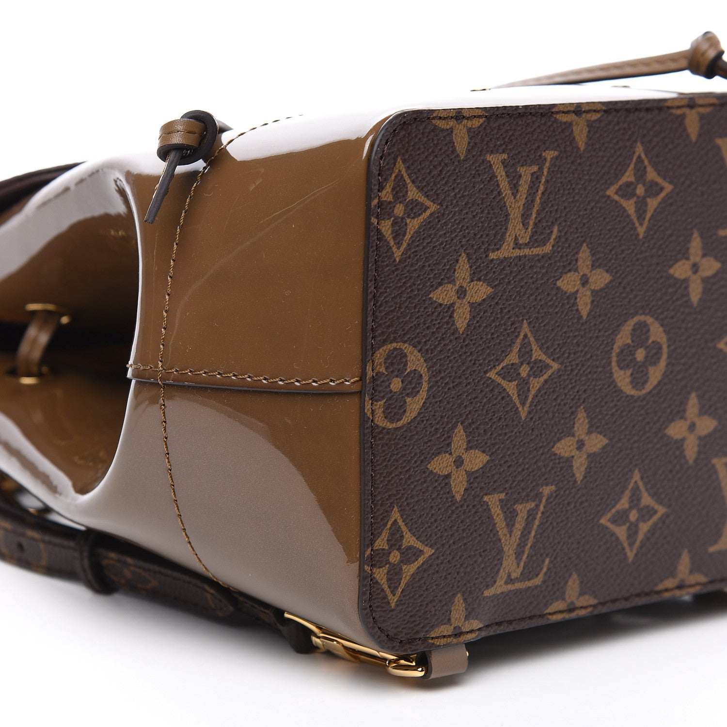 Louis Vuitton Patent Monogram Hot Springs Backpack Vert Bronze 6 of 8