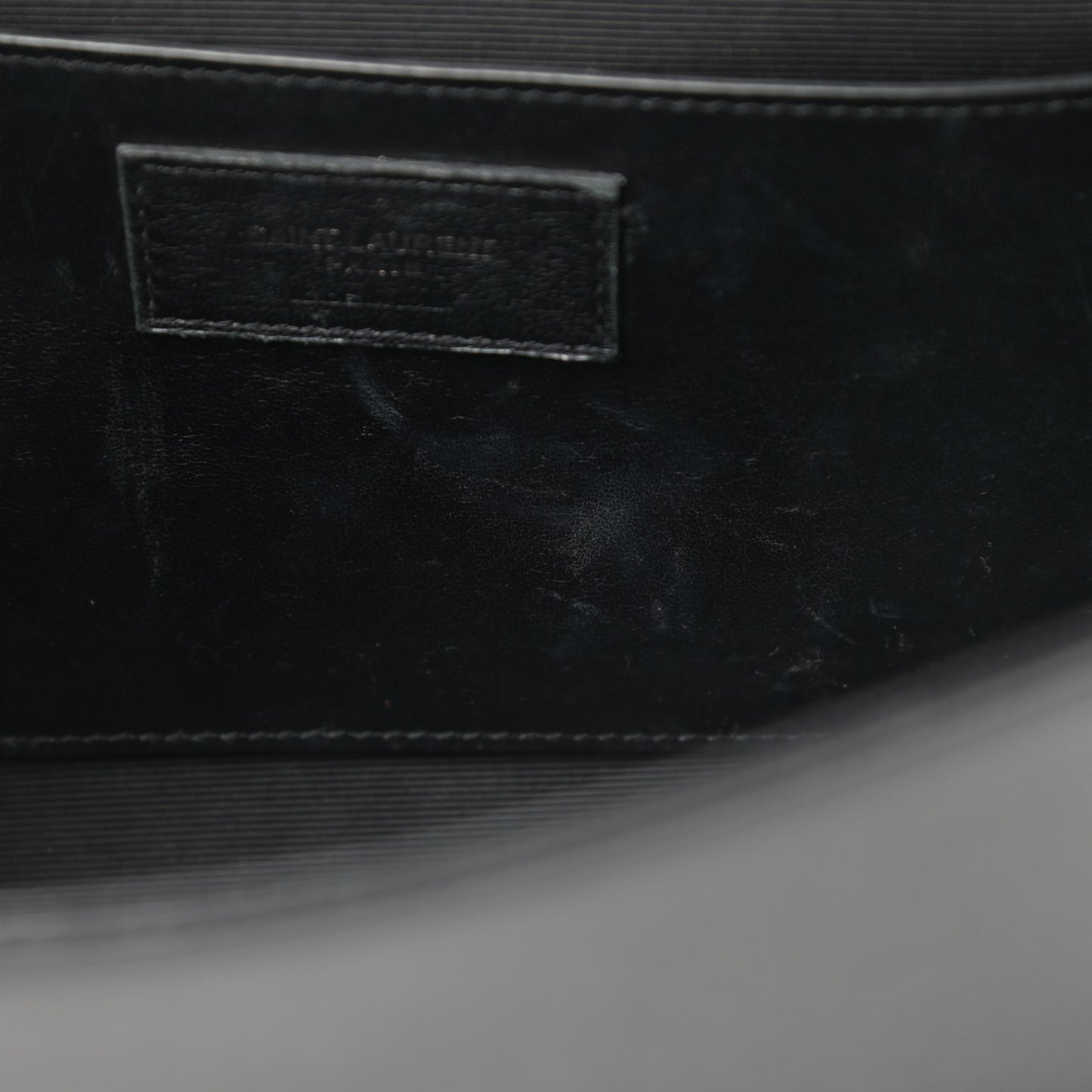 Grain De Poudre Medium Classic Monogram Kate Satchel Black