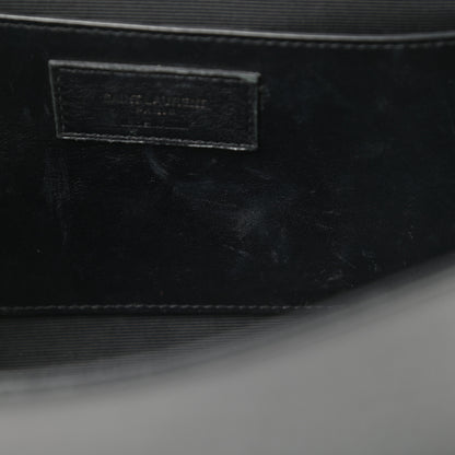 Saint Laurent Grain De Poudre Medium Classic Monogram Kate Satchel Black 11 of 18