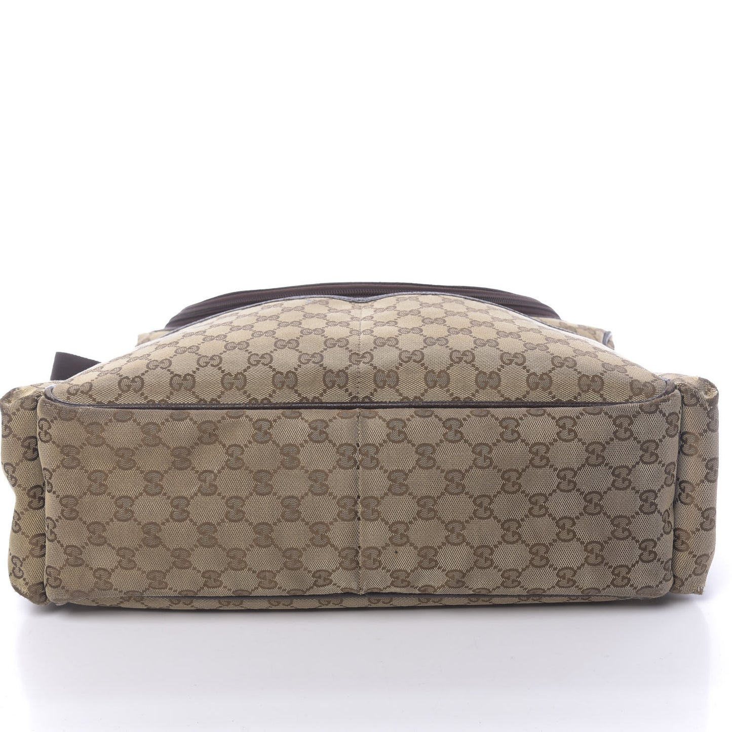 Monogram Natural Pigskin Large Diaper Bag Beige Ebony Cocoa Dark Chocolate