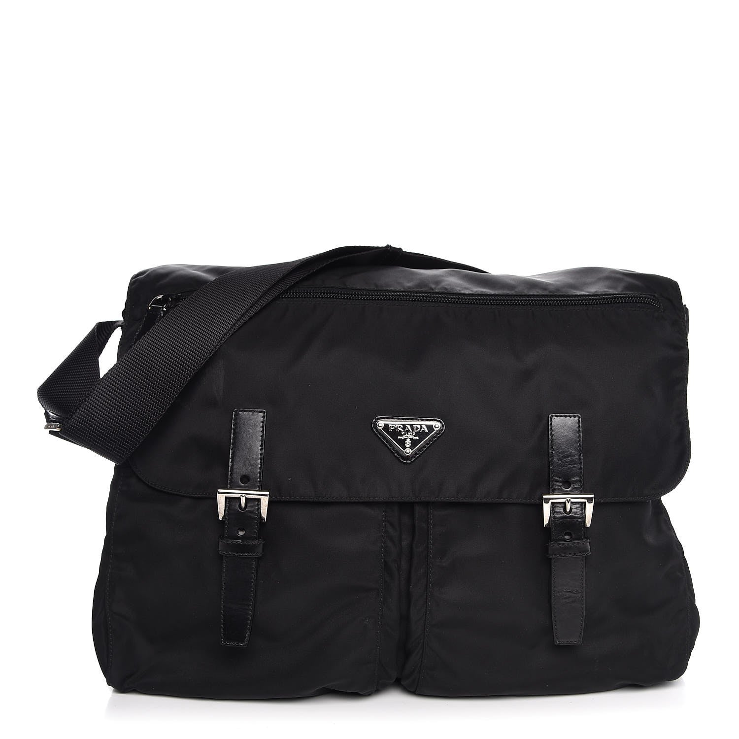 Prada Nylon Vela Sport Messenger Bag Black 1 of 7