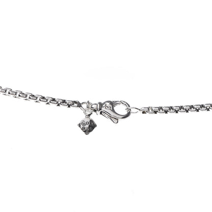 David Yurman Sterling Silver 6 Station Logo Necklace 5 of 5