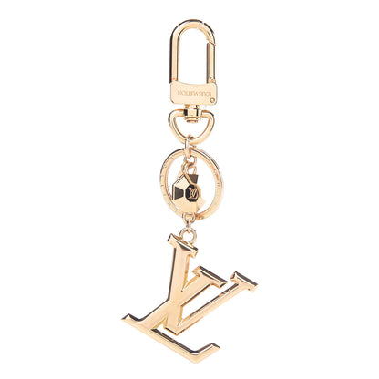 Louis Vuitton LV Facettes Bag Charm Key Holder Gold 1 of 3