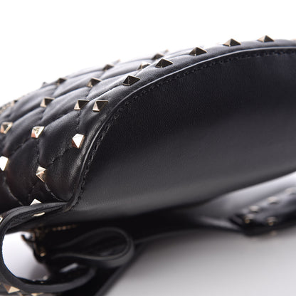 Valentino Garavani Lambskin Rockstud Spike Belt Bag Black 7 of 8