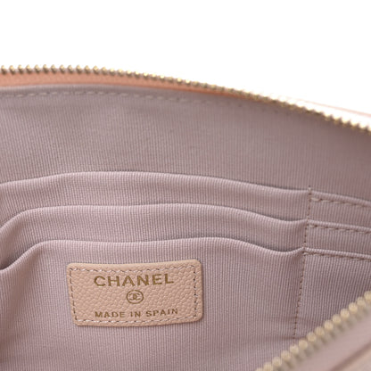 Chanel Caviar Quilted Cosmetic Case Beige 16 of 27