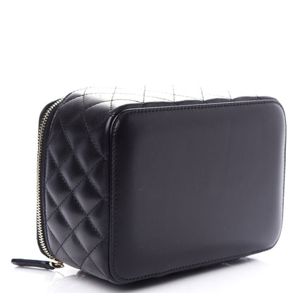 Chanel Lambskin Quilted Jewelry Case Black 4 of 9