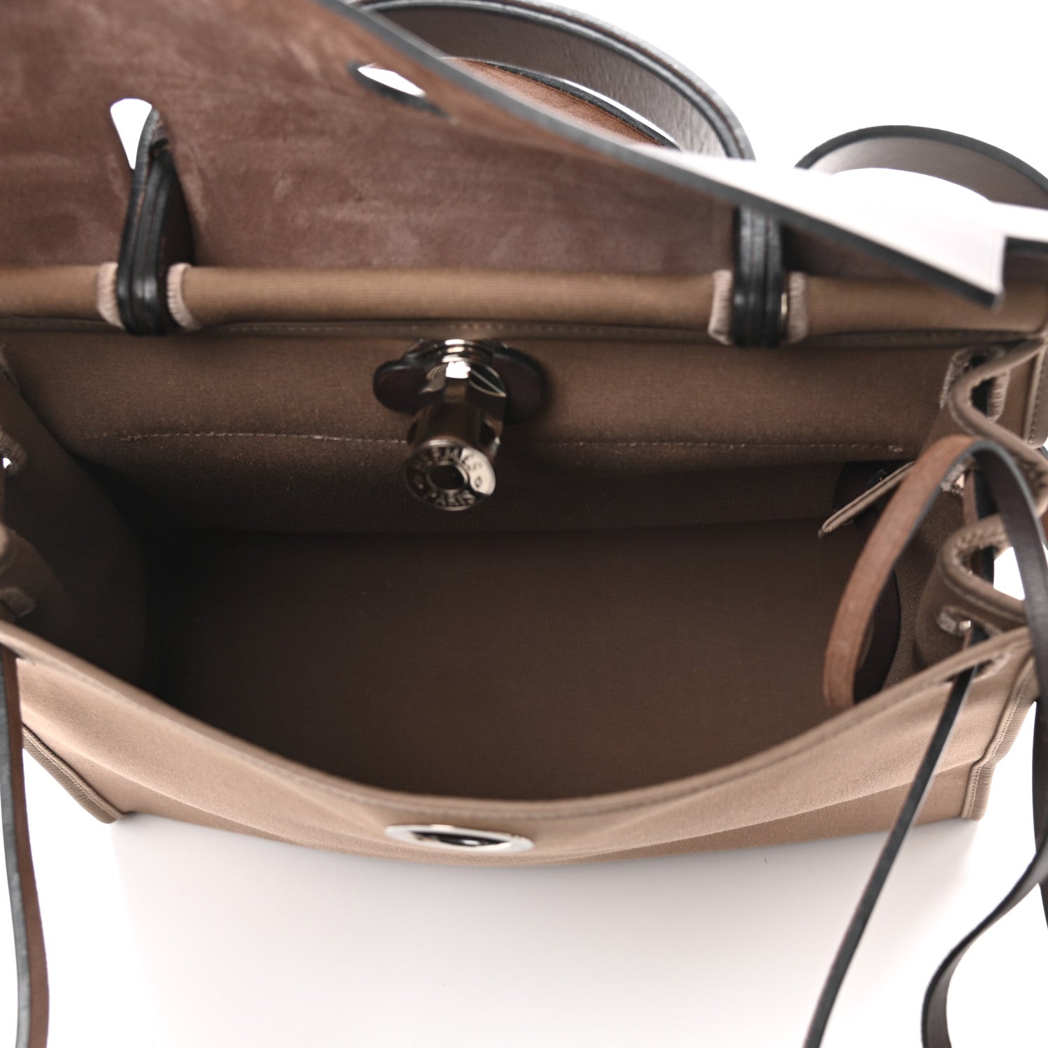 Hermes Vache Hunter Toile Herbag Zip 31 PM Etoupe Ebene 5 of 9