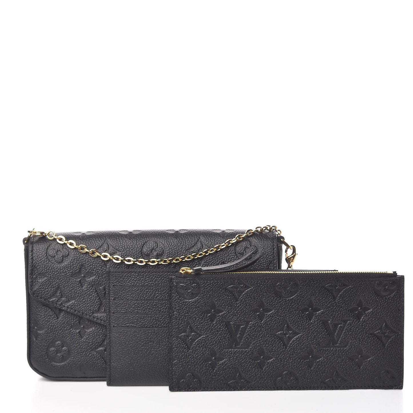 Empreinte Pochette Felicie Chain Wallet Black