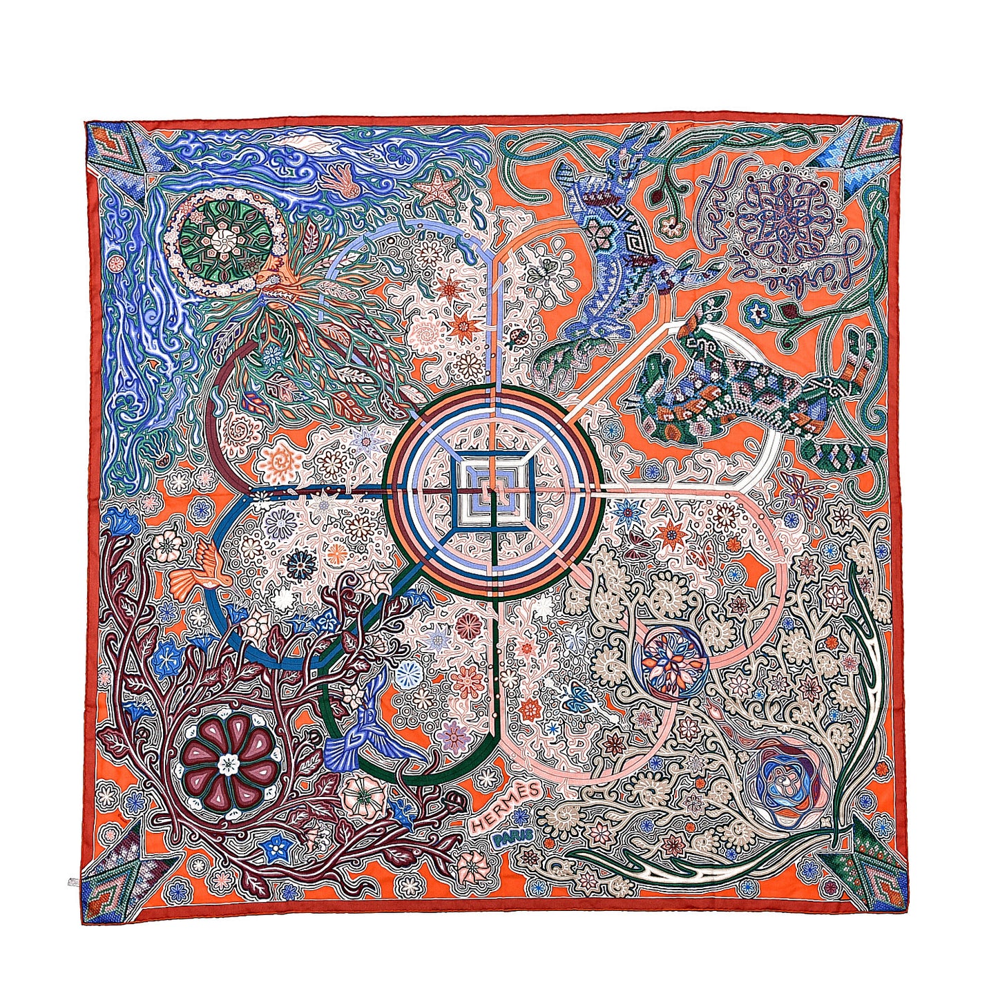 Cashmere Silk L'Arbre Du Vent Shawl 140