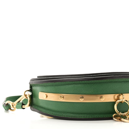 Chloe Calfskin Small Nile Bracelet Minaudiere Bag Deep Pine 8 of 9